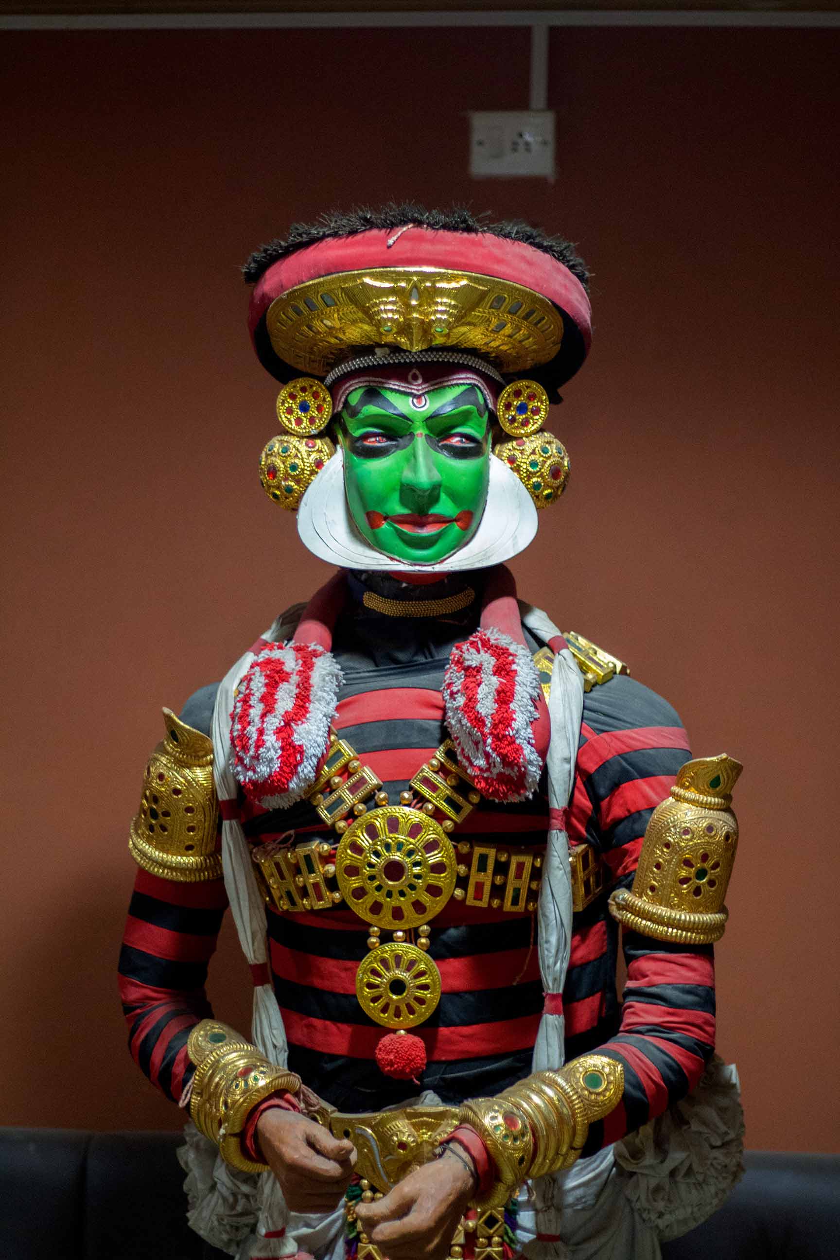 Statue of a Kathakali dancer 