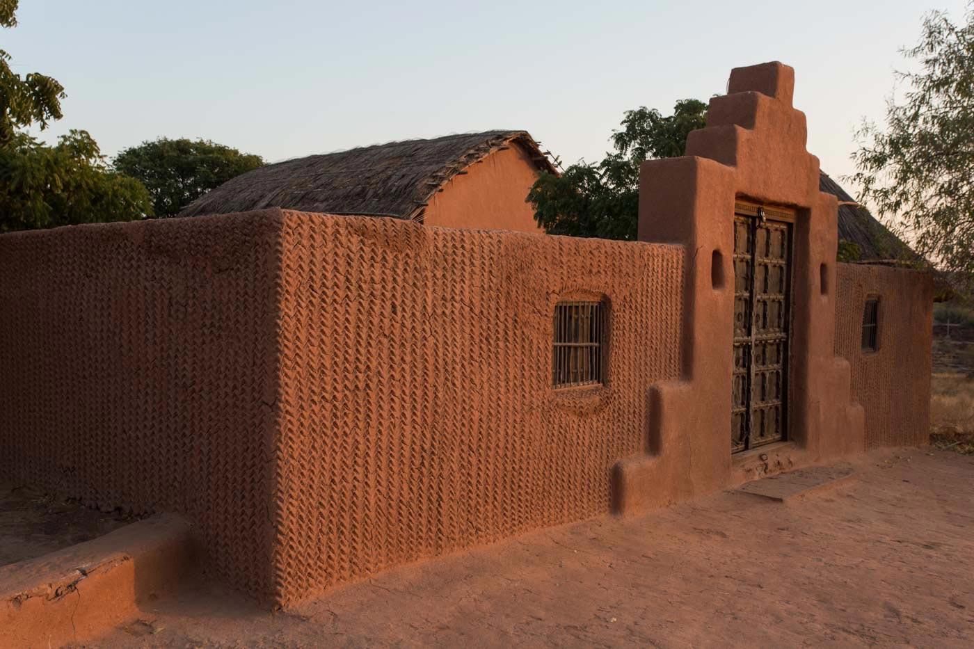 An image of rural houses at Arna-Jharna